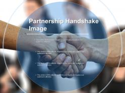 Partnership handshake image