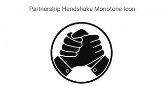 Partnership Handshake Monotone Icon In Powerpoint Pptx Png And Editable Eps Format
