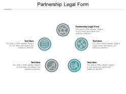 Partnership legal form ppt powerpoint presentation slides infographic template cpb