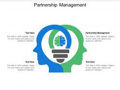 Partnership management ppt powerpoint presentation icon infographic template cpb