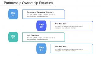 Partnership Ownership Structure Ppt Powerpoint Presentation Gallery Pictures Cpb