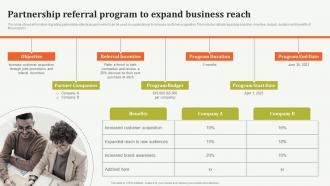 Partnership Referral Program To Expand Business Offline Marketing Guide To Increase Strategy SS