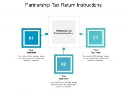 Partnership tax return instructions ppt powerpoint presentation infographics picture cpb