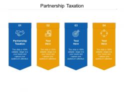 Partnership taxation ppt powerpoint presentation gallery files cpb