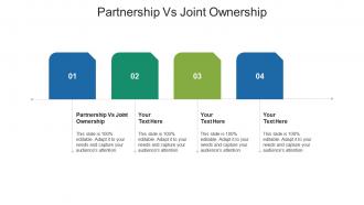 Partnership vs joint ownership ppt powerpoint presentation file formats cpb