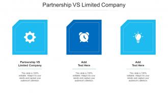Partnership VS Limited Company Ppt Powerpoint Presentation Pictures Cpb