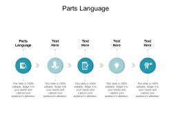 Parts language ppt powerpoint presentation summary icons cpb