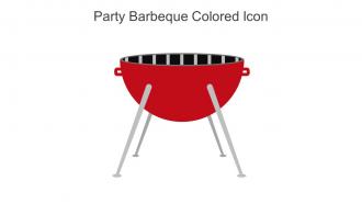 Party Barbeque Colored Icon In Powerpoint Pptx Png And Editable Eps Format