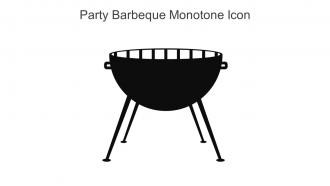 Party Barbeque Monotone Icon In Powerpoint Pptx Png And Editable Eps Format