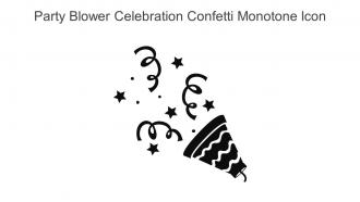 Party Blower Celebration Confetti Monotone Icon In Powerpoint Pptx Png And Editable Eps Format