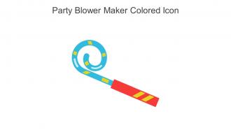 Party Blower Maker Colored Icon In Powerpoint Pptx Png And Editable Eps Format
