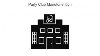 Party Club Monotone Icon In Powerpoint Pptx Png And Editable Eps Format