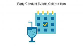 Party Conduct Events Colored Icon In Powerpoint Pptx Png And Editable Eps Format