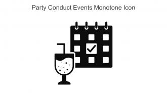 Party Conduct Events Monotone Icon In Powerpoint Pptx Png And Editable Eps Format