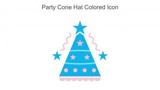 Party Cone Hat Colored Icon In Powerpoint Pptx Png And Editable Eps Format