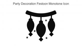Party Decoration Festoon Monotone Icon In Powerpoint Pptx Png And Editable Eps Format