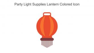 Party Light Supplies Lantern Colored Icon In Powerpoint Pptx Png And Editable Eps Format