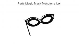 Party Magic Mask Monotone Icon In Powerpoint Pptx Png And Editable Eps Format