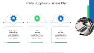 Party Supplies Business Plan In Powerpoint And Google Slides Cpb