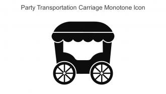 Party Transportation Carriage Monotone Icon In Powerpoint Pptx Png And Editable Eps Format