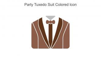 Party Tuxedo Suit Colored Icon In Powerpoint Pptx Png And Editable Eps Format