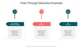 Pass Through Deduction Example In Powerpoint And Google Slides Cpb