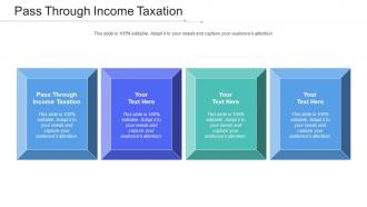 Pass Through Income Taxation Ppt Powerpoint Presentation Professional Designs Cpb