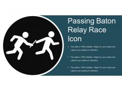 Passing Baton Relay Race Icon