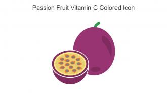 Passion Fruit Vitamin C Colored Icon In Powerpoint Pptx Png And Editable Eps Format