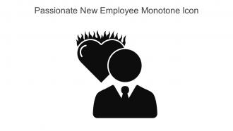 Passionate New Employee Monotone Icon Icon In Powerpoint Pptx Png And Editable Eps Format