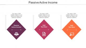 Passive Active Income Ppt Powerpoint Presentation File Template Cpb