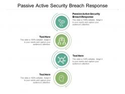 Passive active security breach response ppt powerpoint presentation file slide cpb