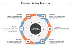 Passive active transport ppt powerpoint presentation infographics smartart cpb