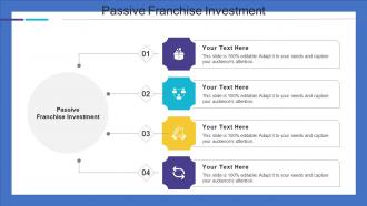 Passive Franchise Investment Ppt Powerpoint Presentation Infographics Design Templates Cpb