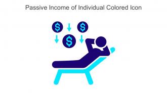 Passive Income Of Individual Colored Icon In Powerpoint Pptx Png And Editable Eps Format