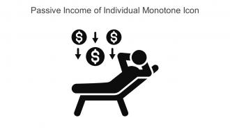 Passive Income Of Individual Monotone Icon In Powerpoint Pptx Png And Editable Eps Format
