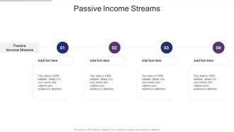 Passive Income Streams In Powerpoint And Google Slides Cpb