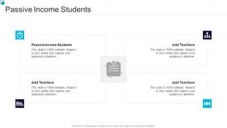Passive Income Students In Powerpoint And Google Slides Cpb