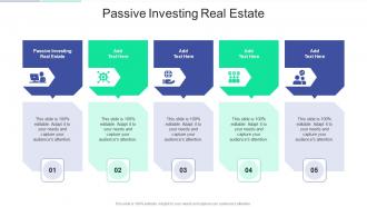 Passive Investing Real Estate In Powerpoint And Google Slides Cpb