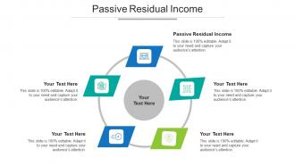 Passive Residual Income Ppt Powerpoint Presentation File Demonstration Cpb