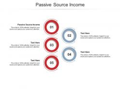 Passive source income ppt powerpoint presentation gallery example file cpb