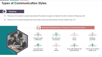 Passive Type Of Communication Style Training Ppt