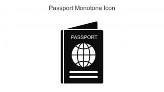 Passport Monotone Icon In Powerpoint Pptx Png And Editable Eps Format
