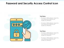 Password and security access control icon
