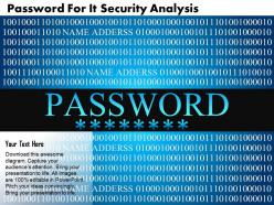 Password for it security analysis ppt slides
