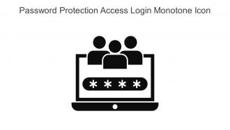 Password Protection Access Login Monotone Icon In Powerpoint Pptx Png And Editable Eps Format