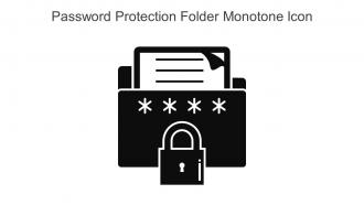 Password Protection Folder Monotone Icon In Powerpoint Pptx Png And Editable Eps Format