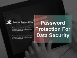 Password protection for data security ppt example