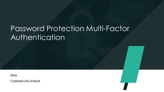 Password Protection Multi Factor Authentication PPT Presentation AT