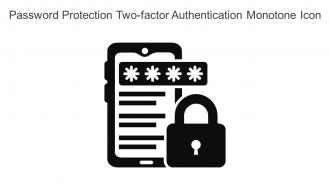 Password Protection Two Factor Authentication Monotone Icon In Powerpoint Pptx Png And Editable Eps Format